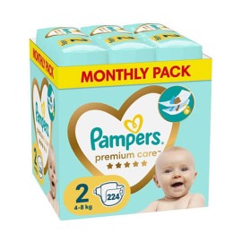 Pampers Monthly Premium Care no 2 ( 4-8kg) 224τμχ