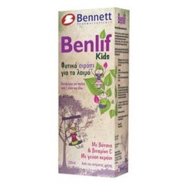 Benlif Kids Φυτικό σιρόπι για το λαιμό με βότανα και βιταμίνη C 200ml