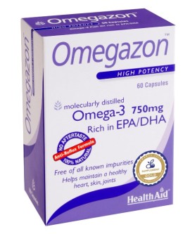 Health Aid Omegazon Omega-3 750mg, 60 κάψουλες