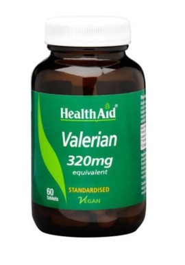 Health Aid Βαλεριάνα Φυσικό Χαλαρωτικό 320mg, 60 ταμπλέτες