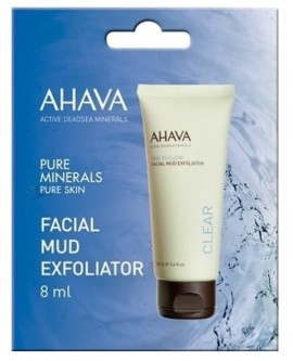 Ahava Time To Clear Facial Mud Exfoliator, Μάσκα Απολέπισης Προσώπου, 8ml