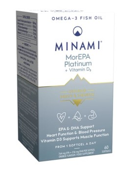 Minami - MorEPA Platinum Elite + 1000IU Vitamin D3 - Ωμέγα 3 λιπαρά & 1000ΙU D3, 60 μαλακές κάψουλες
