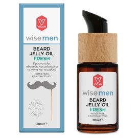 Vican Wise Men Beard Jelly Oil Fresh Λαδάκι σε Μορφή Gel που Προστατεύει & Μαλακώνει τη Γενειάδα & τα Μαλλιά του Άνδρα 30ml