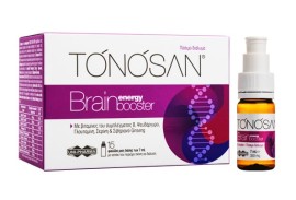 Tonosan Brain Energy Booster, Συμπλήρωμα Διατροφής Για Την Ενίσχυση Της Πνευματικής Απόδοσης & Μνήμης, 15x7ml