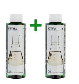 Korres Σαμπουάν με Κυστίνη και Ιχνοστοιχεία 250ml 2τμχ