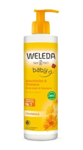 Weleda Baby Σαμπουάν & Αφρόλουτρο Καλέντουλας 400ml