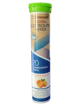 Genecom Terra Electrolytes Effer με Γεύση Πορτοκάλι 20 δισκία