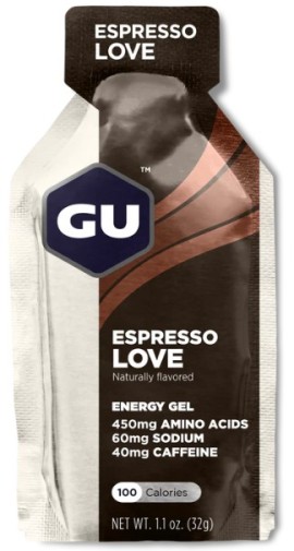 GU Energy Gel Espresso Love 32gr Ενεργειακό Τζέλ Υδατανθράκων με Καφεΐνη με Γεύση Εspresso