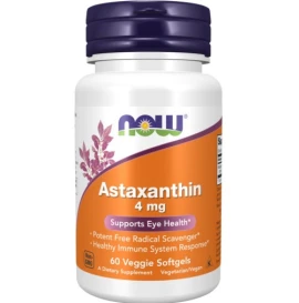 Now Astaxanthin 4 mg (Vegetarian), 60 μαλακές κάψουλες