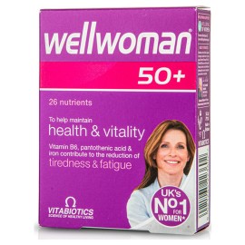 Vitabiotics Wellwoman 50+ Πολυβιταμίνη για Γυναίκες άνω των 50 ετών 30tabs