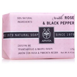 Apivita Σαπούνι με Τριαντάφυλλο & Μαύρο πιπέρι 125g