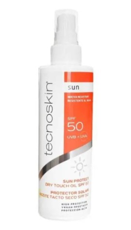 Tecnoskin Sun Protect Dry Touch Oil SPF50 Αντηλιακό Ξηρό Λάδι Σώματος 200ml