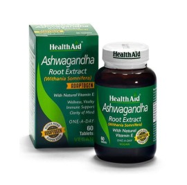 Health Aid Ashwagandha Root Extract, Για Ηρεμία, Ενέργεια & Υποστήριξη Του Ανοσοποιητικού, 60tabs