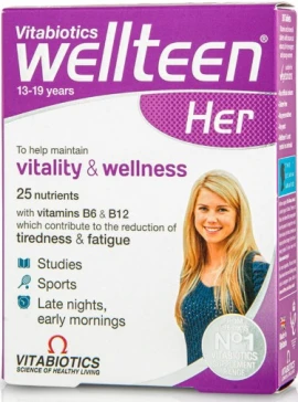 Vitabiotics Wellteen Her Πολυβιταμίνη για Έφηβες & Νέες Γυναίκες 30 ταμπλέτες