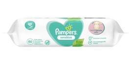 Pampers Sensitive Μωρομάντηλα χωρίς Οινόπνευμα και Άρωμα 80 τεμάχια