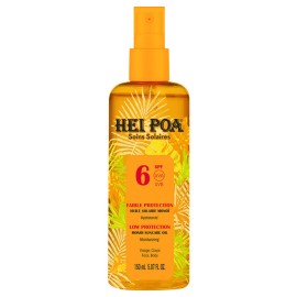 Hei Poa Monoi Suncare Oil Tiare Spray SPF6 Αντηλιακό Λάδι Μαυρίσματος για Πρόσωπο & Σώμα 150ml