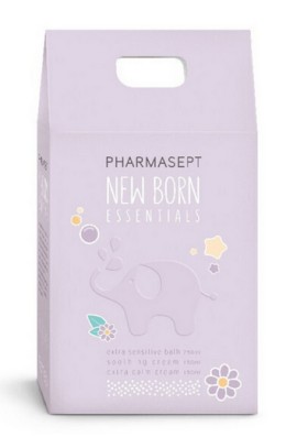 Pharmasept New Born Essentials Extra Sensitive Bath 250ml & Soothing Cream 150ml & Extra Calm Cream 150ml