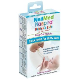 Neilmed Naspira Babies & Kids Ρινικός Αναρροφητήρας για Βρέφη & Παιδιά με 7 Φίλτρα & Θήκη Μεταφοράς 1τμχ