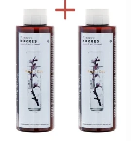 Korres Σαμπουάν με Αμύγδαλο και Λινάρι 250ml 1+1