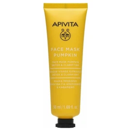 Apivita Face Mask Pumpkin Μάσκα Προσώπου Κολοκύθα για Αποτοξίνωση & Καθαρισμό 50ml