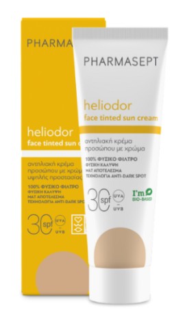 Pharmasept Heliodor Face Tinted Sun Cream SPF30 Αντηλιακή Κρέμα Προσώπου με Χρώμα 50ml