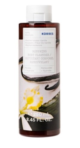 Korres Renewing Body Cleanser Mediterranean Vanilla Blossom Αφρόλουτρο με Άνθη Βανίλιας, 250ml