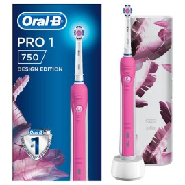 Oral-B Pro 1 750 Design Edition Pink & Travel Case 1τμχ