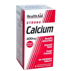 Health Aid Calcium Strong 600mg, 60 μασώμενες ταμπλέτες