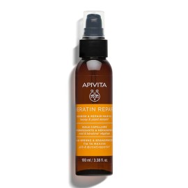 Apivita Keratin Repair Nourish & Repair Hair Oil Λάδι Θρέψης & Επανόρθωσης με Μέλι & Φυτική Κερατίνη, 100ml