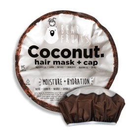 Bear Fruits Coconut Hair Mask Μάσκα Μαλλιών για Φυσική υγρασία & Ενυδάτωση, 20ml & 1 Σκουφάκι Καρύδα