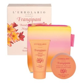 L’Erbolario Frangipani Pochette Magica Luce Αφρόλουτρο Τζελ 75ml & Κρέμα Σώματος Λάμψης 75ml