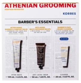 Korres Promo Menss Starter Athenian Grooming Balm Ενυδάτωσης για μετά το Ξύρισμα 125ml & Ανδρική Αντιρυτιδική Κρέμα Προσώπου & Ματιών 50ml & Gel Καθαρισμού για Πρόσωπο