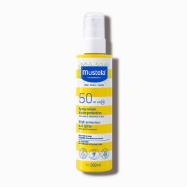 Mustela - Bebe High Protection Sun Spray Παιδικό Αντηλιακό Σώματος & Προσώπου SPF50 200ml