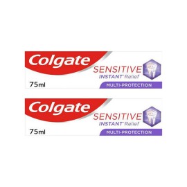 Colgate Sensitive Instant Relief Daily Protection Οδοντόκρεμα Άμεσης Ανακούφισης για Ευαίσθητα Δόντια 1+1 ΔΩΡΟ 2x75ml