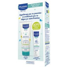 Mustela Stelatopia Cleansing Gel Αφροντούς για Σώμα και Μαλλιά 200ml & Δώρο Mustela Stelatopia Emollient Cream Μαλακτική Κρέμα Προσώπου 40ml