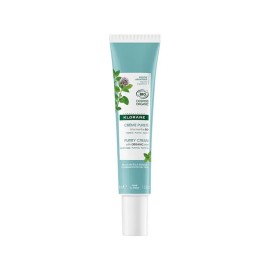 Klorane Purity Cream with Organic Mint Combination to Oily Skin Κρέμα Προσώπου Αποτοξίνωσης για Μικτό Λιπαρό Δέρμα με Υδάτινη Μέντα BIO 40ml