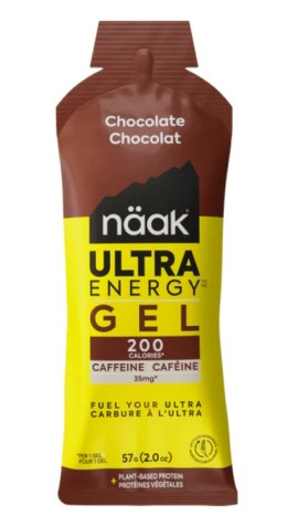 Näak Ultra Energy Gel 200 Calories, Σοκολάτα, Με Καφεΐνη, 56gr