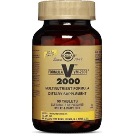 Solgar Formula VM-2000 Φόρμουλα Πολυβιταμίνης για Ενέργεια & Τόνωση 90 ταμπλέτες