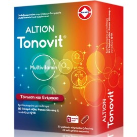 Altion Tonovit Multivitamin για Τόνωση & Ενέργεια, 30softcaps