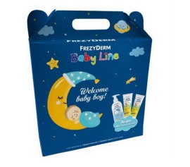 Frezyderm Baby Line Welcome Baby Boy Baby Shampoo-Βρεφικό Σαμπουάν 300ml & 2x Baby Cream-Προστατευτική Κρέμα Αλλαγής Πάνας 2x175ml & ΔΩΡΟ Μαξιλάρι Αγκαλιάς για Αγοράκι