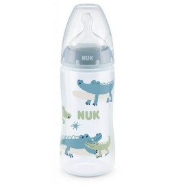 NUK First Choice Plus Μπιμπερό με Δείκτη Ελέγχου Θερμοκρασίας Γαλάζιο 6-18m 300ml