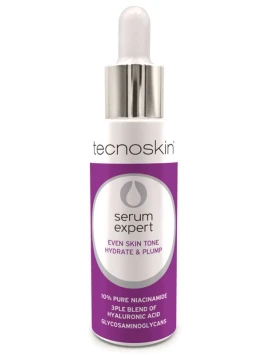 Tecnoskin Serum Expert Even Skin Tone Hydrate & Plump 30ml – Ορός με Νιασιναμίδη και Υαλουρονικό Οξύ για Ομοιόμορφο Τόνο & Ενυδάτωση