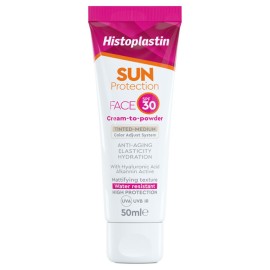 Histoplastin Sun Protection Tinted Face Cream to Powder Medium SPF30 Αντηλιακή Κρέμα Προσώπου Με Χρώμα 50ml