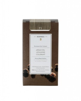Korres Argan Oil 7.1 Μόνιμη Βαφή Ξανθό Σαντρέ 50ml
