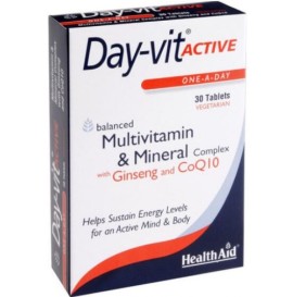 Health Aid Day-Vit Active για Τόνωση και Ενέργεια, 30 ταμπλέτες