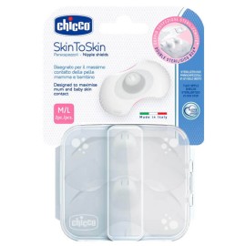 Chicco Skin to Skin Δίσκοι Στήθους Σιλικόνης M/L 2τμχ