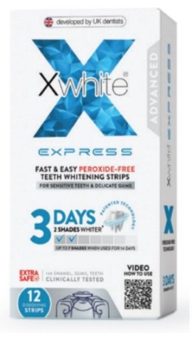 XWhite Express 3 Days 12ταινίες (Επαγγελματικές Ταινίες Λεύκανσης Δοντιών για 2 Φορές Ταχύτερη Λεύκανση)