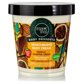 Natura Siberica Organic Shop Organic Shop Body Desserts Vanilla Whipped Cream Moisturizing Body Cream Ενυδατική κρέμα σώματος Βανίλια Σαντιγύ 450ml