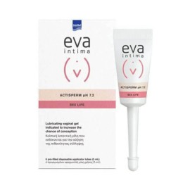 Intermed Eva Intima Actisperm ph 7.2 Λιπαντική Γέλη για Αύξηση της Πιθανότητας Σύλληψης 6x5ml