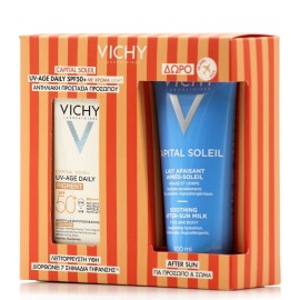 Vichy Promo UV-Age Daily Pigment Light Spf50+, 40ml & Δώρο After Sun 100ml
